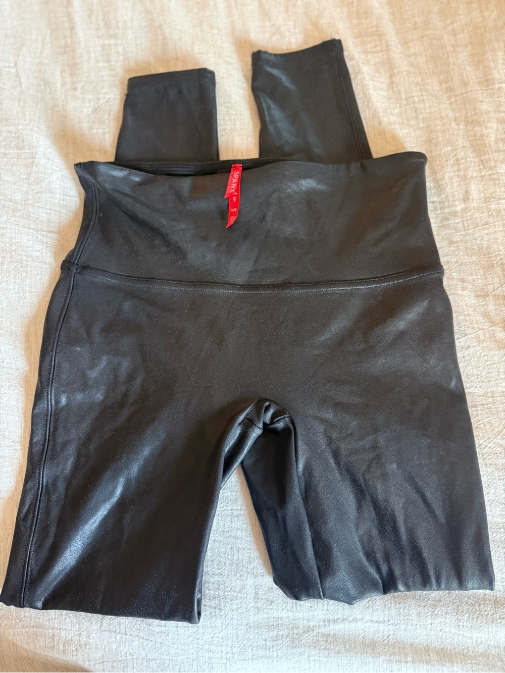 Women’s SPANX Black High-Waist Faux Leather Leggings